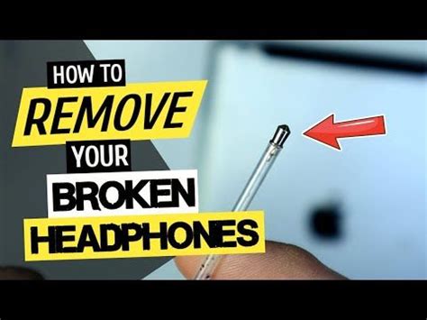 How To Remove Broken Headphone Jack: Easy DIY Steps.